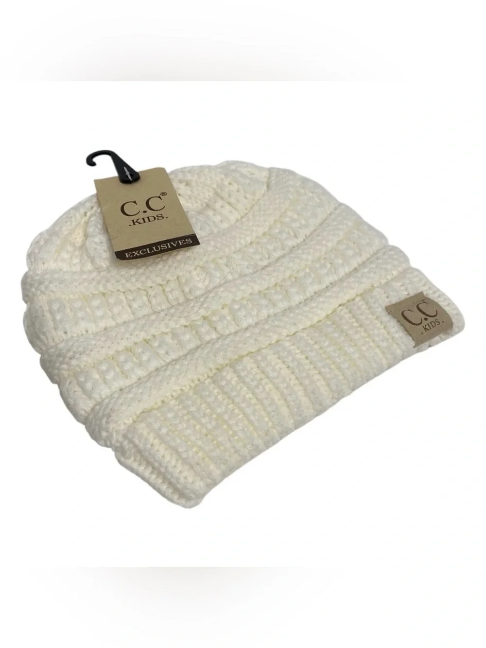 C. C. Kids Winter White Cream Beanie - NWT - Toddler